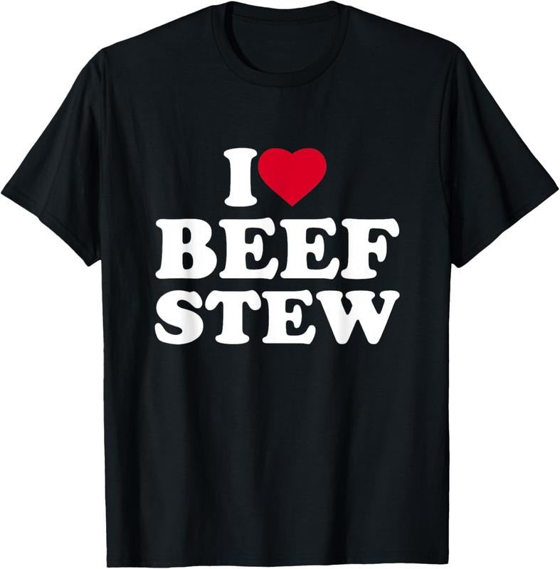 100% Cotton I Love Beef Stew I Heart Beef Stew Lover T-Shirt Hoodie Sweatshirt | PrintMintTees.com