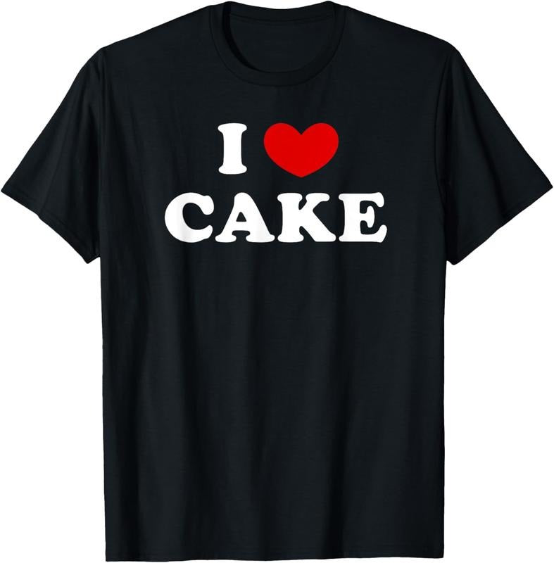 100% Cotton I Love Cake, I Heart Cake T-Shirt Hoodie Sweatshirt | PrintMintTees.com