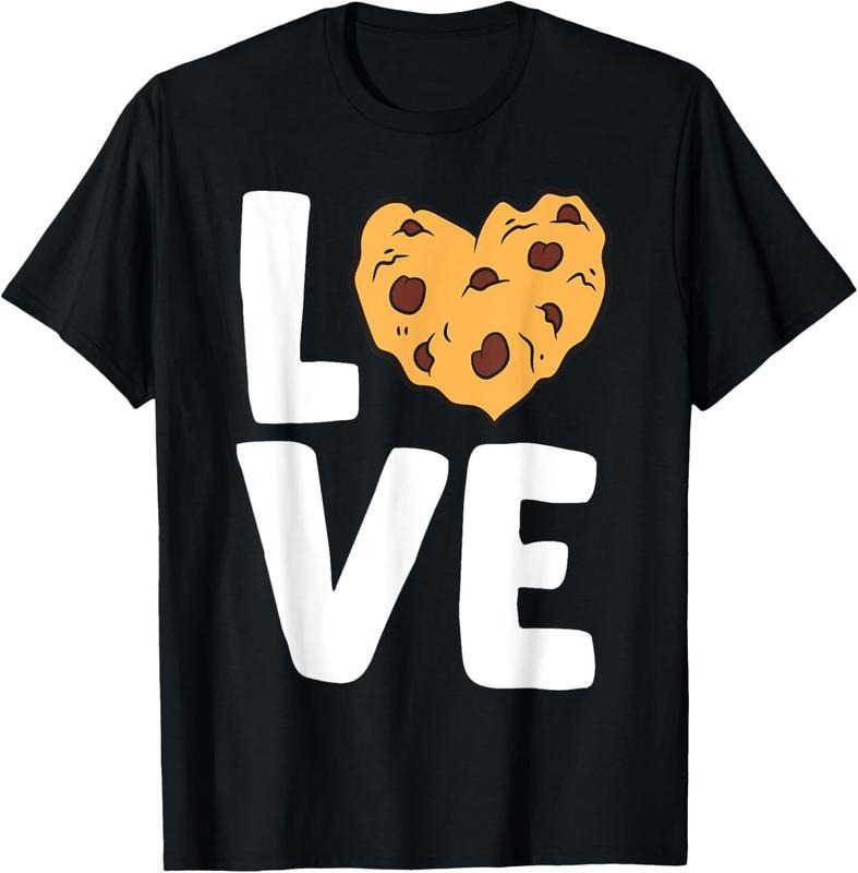 100% Cotton I Love Cookies Kawaii Chocolate Chip Cookie T-Shirt Hoodie, Sweatshirt | PrintMintTees.com