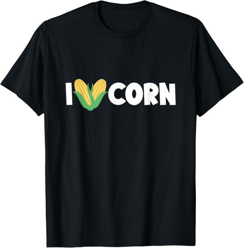 100% Cotton I Love Corn T-Shirt Hoodie Sweatshirt | PrintMintTees.com