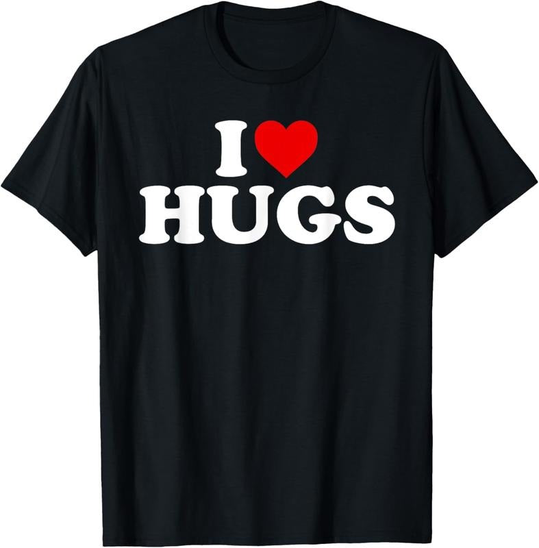 100% Cotton I Love Hugs - Heart T-Shirt Hoodie, Sweatshirt | PrintMintTees.com