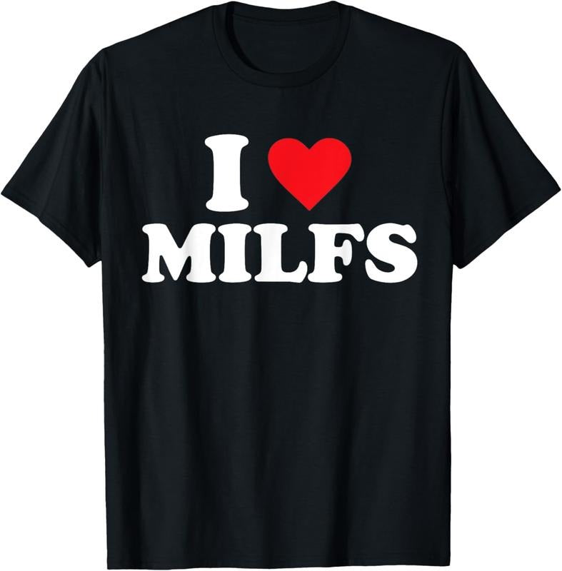 100% Cotton I Love MILFs T-Shirt Hoodie, Sweatshirt | PrintMintTees.com