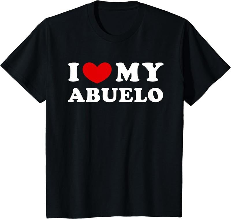 [100% Cotton]I Love My Abuelo, I Heart My Abuelo T-Shirt Hoodie Sweatshirt | PrintMintTees.com