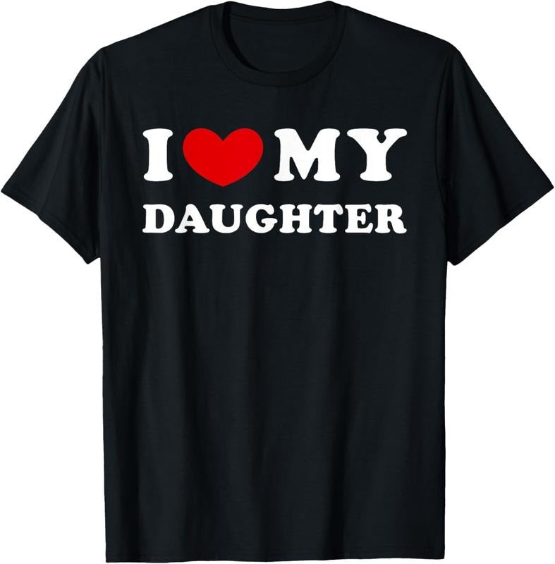 100% Cotton I Love My Daughter I Heart My Daughter T-Shirts, Hoodie, Sweatshirt