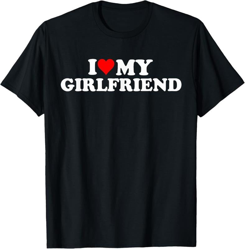 100% Cotton I Love My Hot Girlfriend I Heart My Hot Girlfriend Funny T-Shirt Hoodie, Sweatshirt | PrintMintTees.com