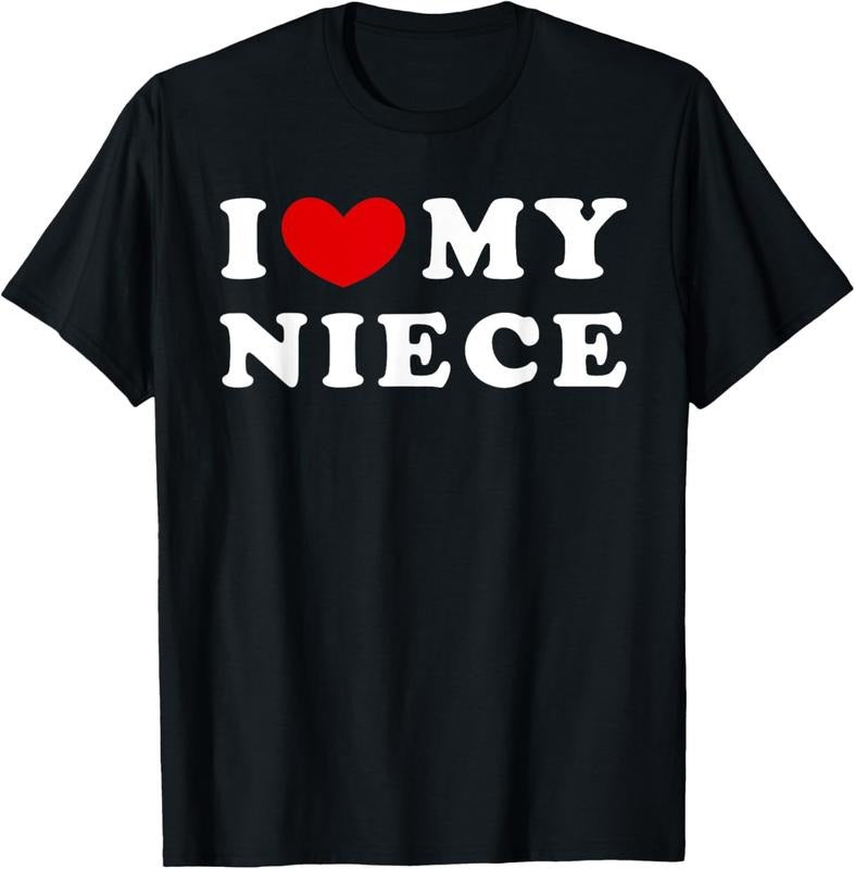 100% Cotton I Love My Niece, I Heart My Niece T-Shirt Hoodie, Sweatshirt | PrintMintTees.com