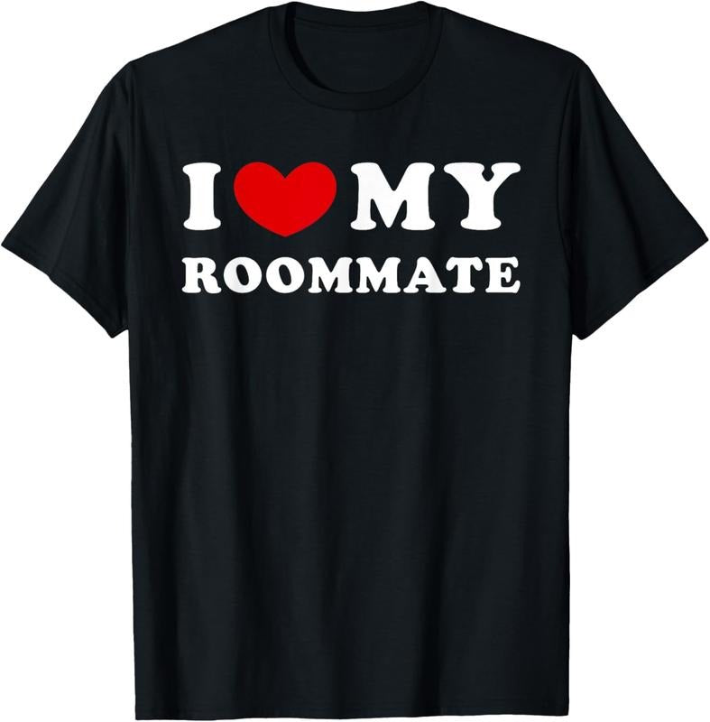 100% Cotton I Love My Roommate I Heart My Roommate T-Shirts, Hoodie, Sweatshirt