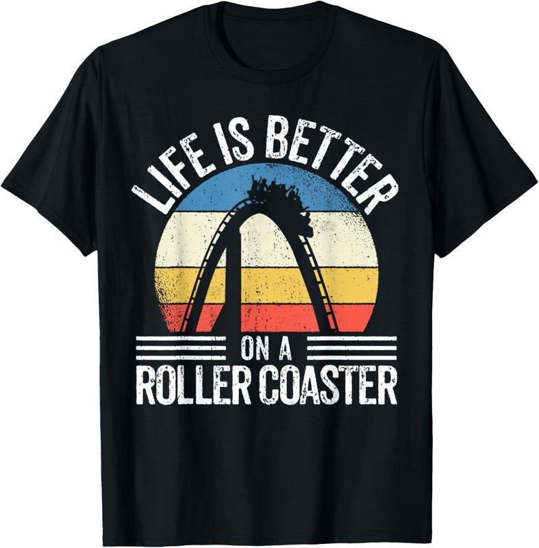 100% Cotton I Love Rollercoasters I Better On A Roller Coaster T-Shirt Hoodie, Sweatshirt | PrintMintTees.com