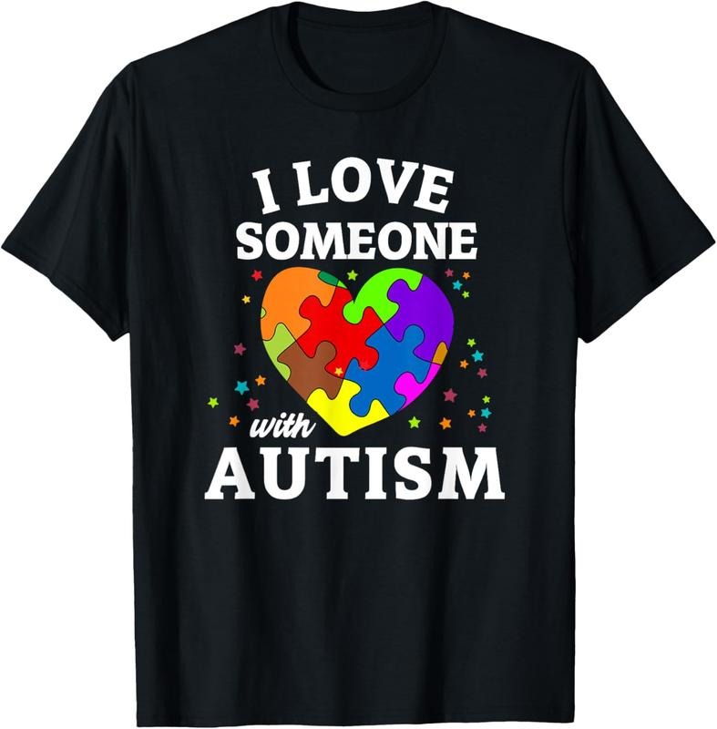 100% Cotton I Love Someone Autism Shirt Hoodie Sweatshirt