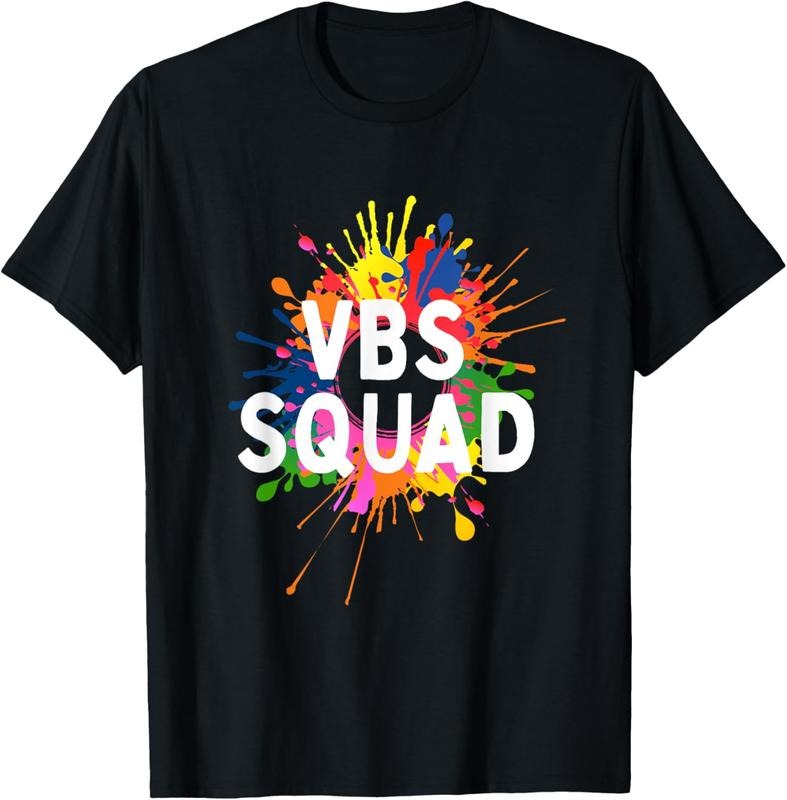 100% Cotton I Love VBS 2025 Squad Vacation Bible School Paint Splatter T-Shirt Hoodie, Sweatshirt | PrintMintTees.com
