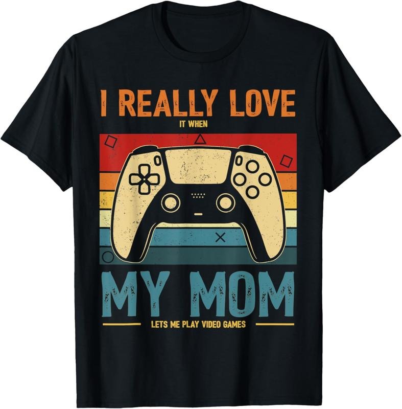100% Cotton I Really Love When My Mom Lets Me Play Video Games Game T-Shirts, Hoodie, Sweatshirt