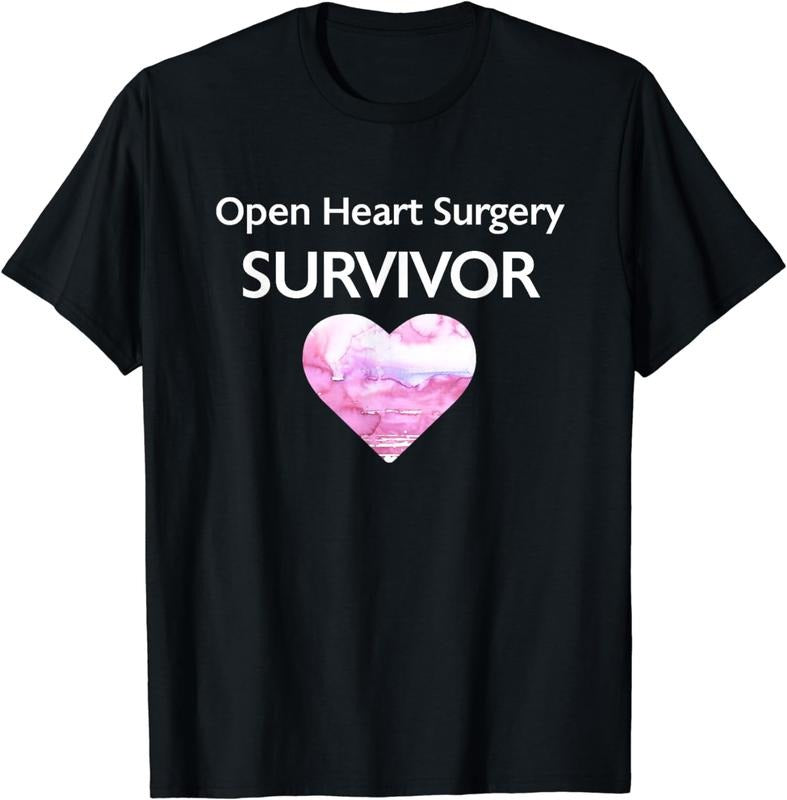 [100% Cotton]I Survived Open Heart Surgery T-shirt Heart Attack Survivor Hoodie Sweatshirt | PrintMintTees.com