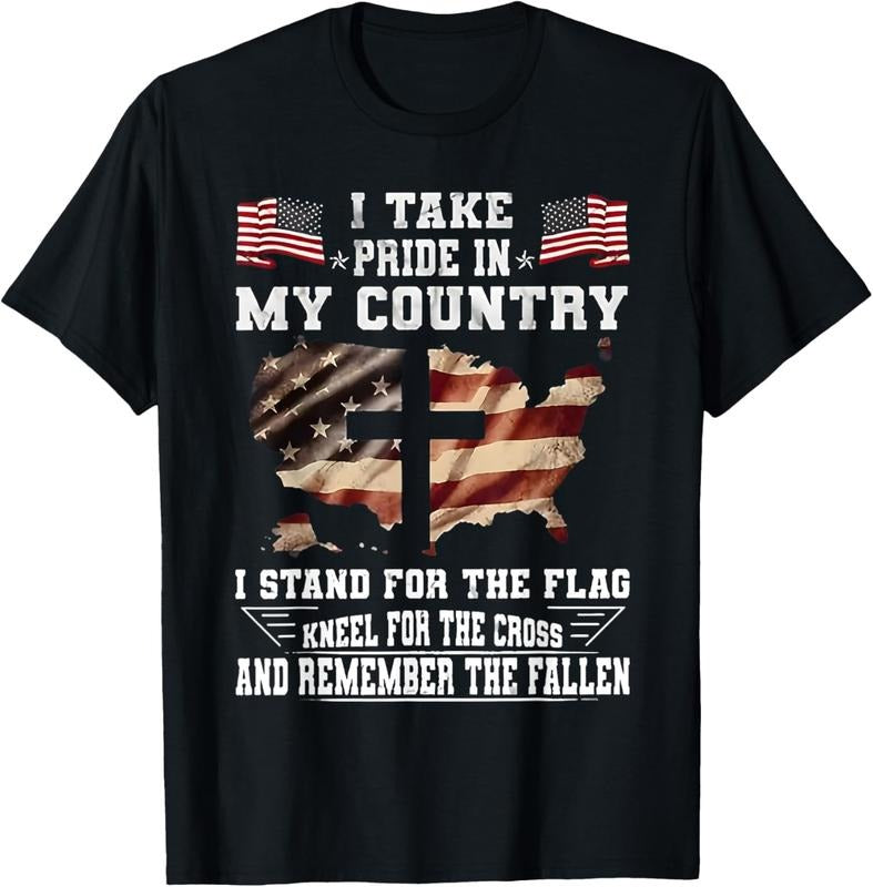 100% Cotton I Take Pride In My Country I Stand For The Flag Kneel USA T-Shirt Hoodie Sweatshirt | PrintMintTees.com