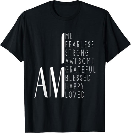 100% Cotton I am Fearless, I am Strong I am Blessed Inspirational Gift T-Shirt Hoodie, Sweatshirt | PrintMintTees.com