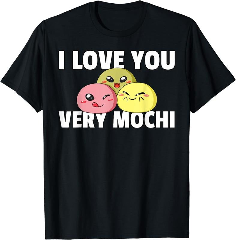 [100% Cotton]I love You Very Mochi Ice Cream Gift Rice Cake T-Shirt Hoodie Sweatshirt | PrintMintTees.com