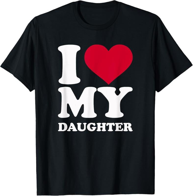 100% Cotton I love my daughter T-Shirt Hoodie Sweatshirt | PrintMintTees.com