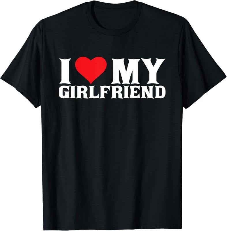 100% Cotton I love my girlfriend T-Shirt Hoodie Sweatshirt | PrintMintTees.com