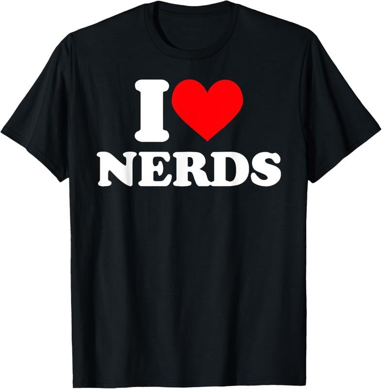 100% Cotton I love nerds tshirt I heart nerds t shirt T-Shirt Hoodie Sweatshirt | PrintMintTees.com