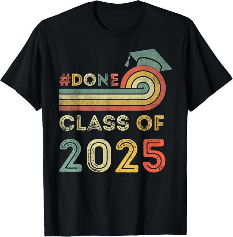 100% Cotton I'm Done Class Of 2025, Graduation 2025 T-Shirt Hoodie, Sweatshirt | PrintMintTees.com