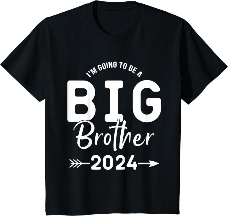 [100% Cotton]I'm Going To Be A Big Brother, Promoted To Big Brother 2024 T-Shirt Hoodie Sweatshirt | PrintMintTees.com