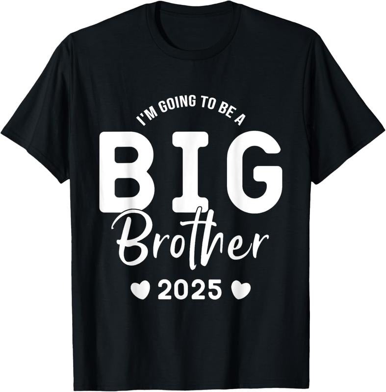 100% Cotton I'm Going To Be A Big Brother, Promoted To Big Brother 2025 T-Shirt Hoodie Sweatshirt | PrintMintTees.com