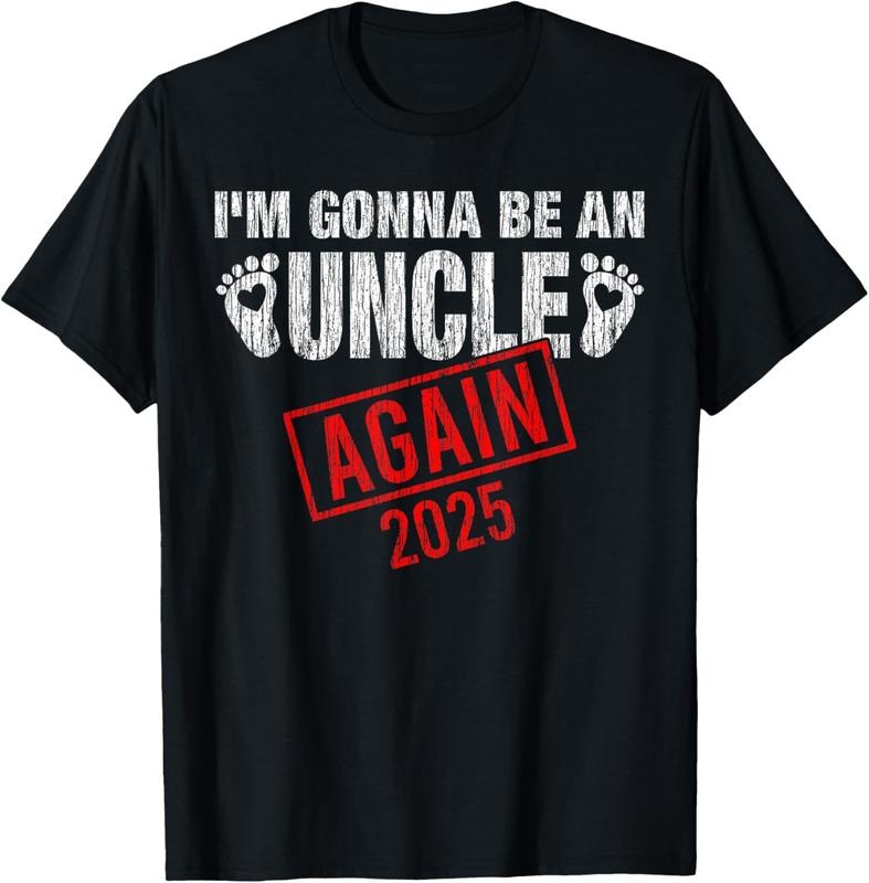 100% Cotton I'M Gonna Be Uncle Again 2025 Vintage T-Shirts, Hoodie, Sweatshirt