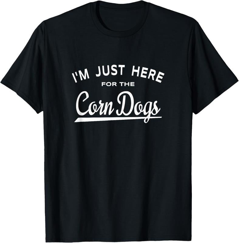 100% Cotton I'm Just Here For The Corn Dogs - Corn Dog Lover T-Shirt Hoodie, Sweatshirt | PrintMintTees.com