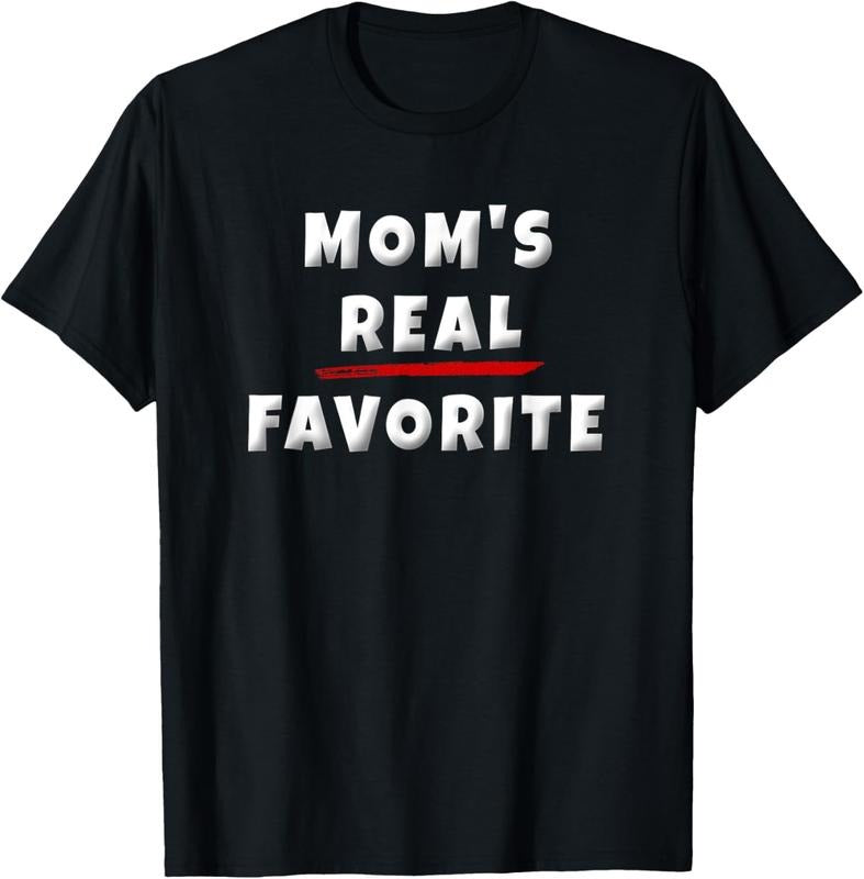 100% Cotton I'm Mom's Favorite  Funny Favorite Kid Sibling Rivalry T-Shirt Hoodie, Sweatshirt | PrintMintTees.com