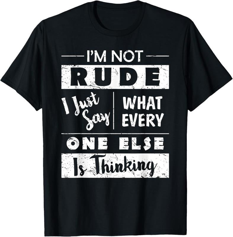 100% Cotton I'm Not Rude Sarcastic Saying Fun Witty Sarcasm Quotes T-Shirt Hoodie Sweatshirt | PrintMintTees.com