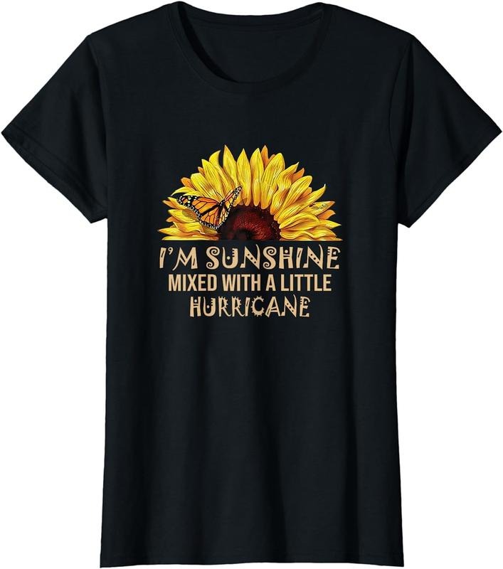 [100% Cotton]I'm Sunshine mied with little hurricane T-Shirt Hoodie Sweatshirt | PrintMintTees.com