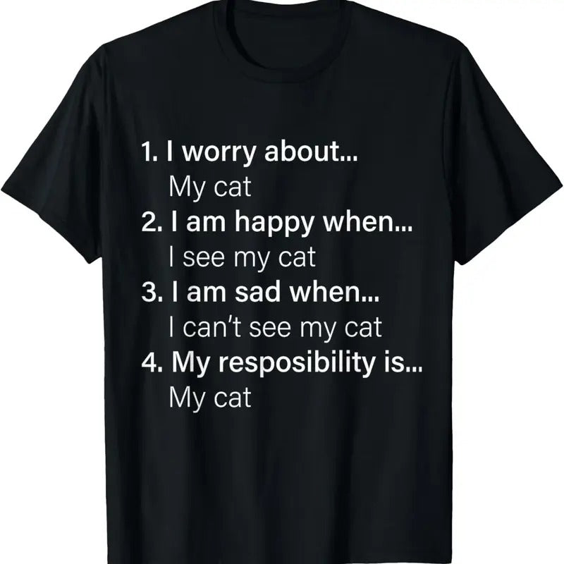 100% Cotton I'M Care About My Cat Because This Is My Responsibility T-Shirts, Hoodie, Sweatshirt