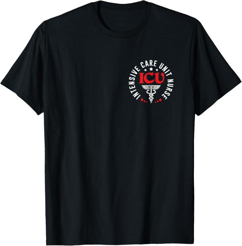 100% Cotton ICU Nurse Intensive Care Unit Nurse Emergency Nurse For Work T-Shirt Hoodie Sweatshirt | PrintMintTees.com