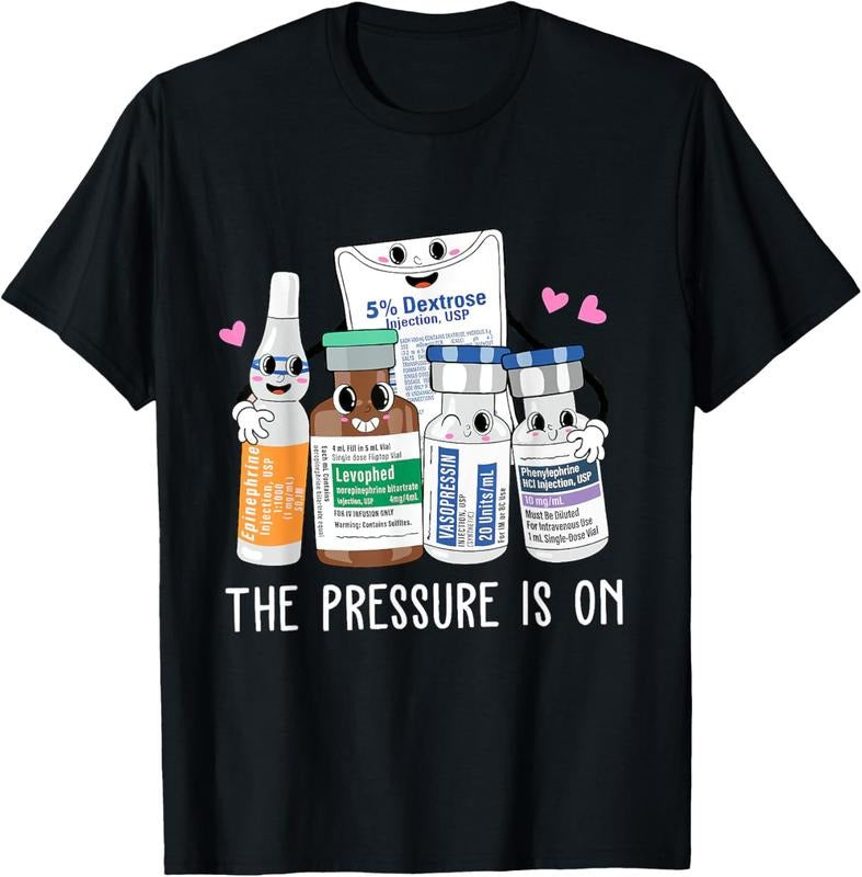 100% Cotton Icu Nurse Pressure is on Emergency Medicine Surgical T-Shirt Hoodie, Sweatshirt | PrintMintTees.com