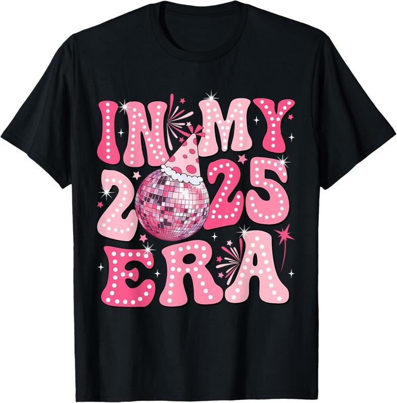 100% Cotton In My 2025 Era Happy New Year 2025 Family Matching Party T-Shirt Hoodie, Sweatshirt | PrintMintTees.com