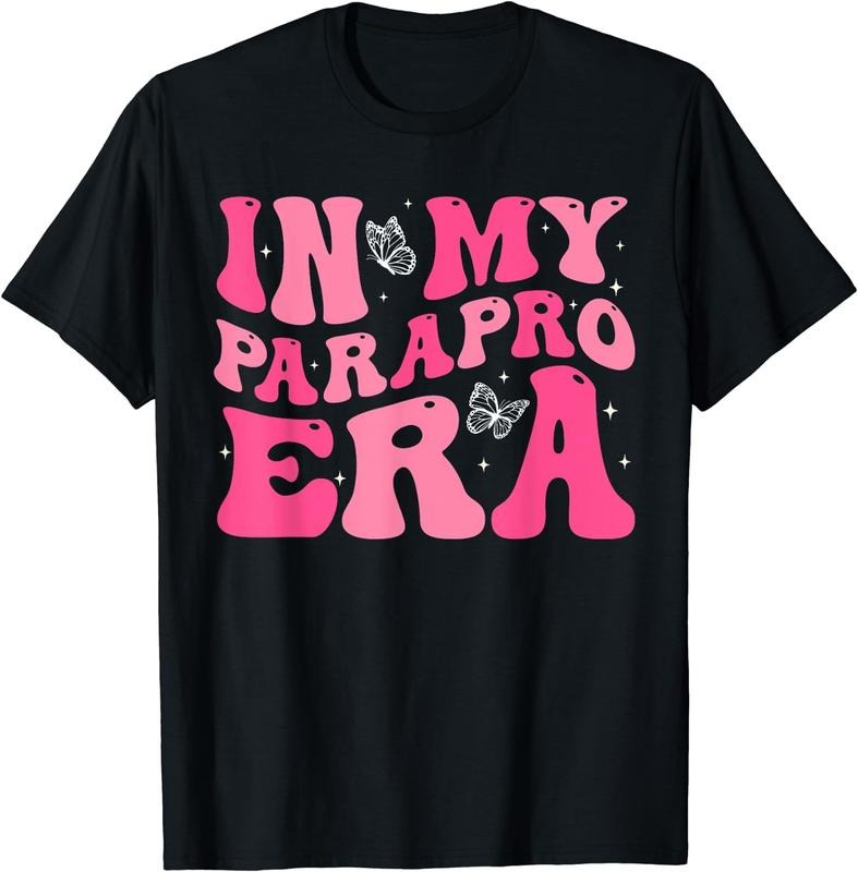 [100% Cotton]In My Parapro Era Paraprofessional Paraeducator First Day T-Shirt Black Hoodie Sweatshirt | PrintMintTees.com