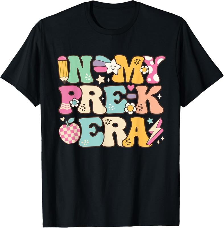 100% Cotton In My Pre-K Era Girl Back To School Cute PreSchool Teacher T-Shirt Hoodie Sweatshirt | PrintMintTees.com