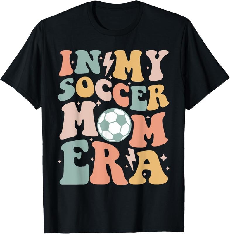 100% Cotton In My Soccer Mom Era Groovy Soccer Team Player Mother's Day T-Shirt Hoodie, Sweatshirt | PrintMintTees.com