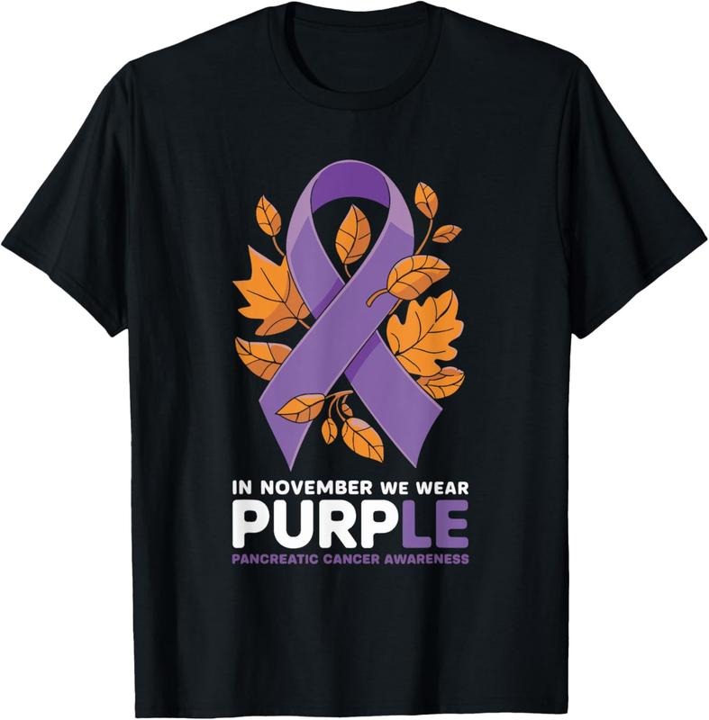 100% Cotton November We Purple Pancreatic Cancer Awareness T-Shirts, Hoodie, Sweatshirt