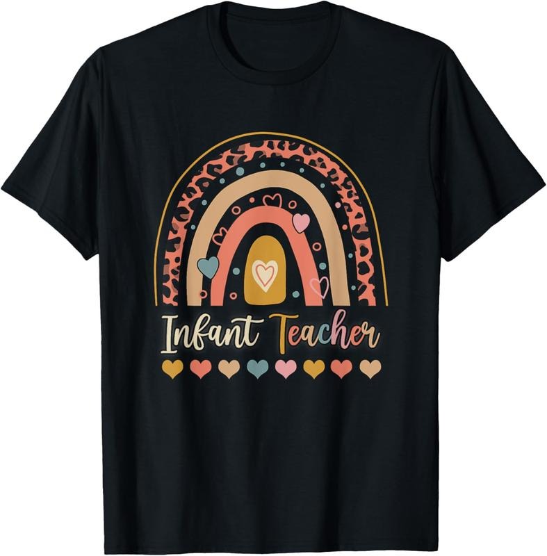 100% Cotton Teacher Leopard Boho Rainbow Appreciation T-Shirts, Hoodie, Sweatshirt