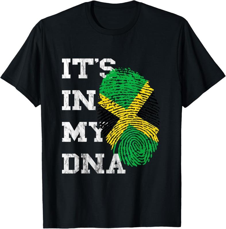 100% Cotton It Is In My DNA Jamaica Genetics Jamaican Roots T-Shirt Hoodie Sweatshirt | PrintMintTees.com