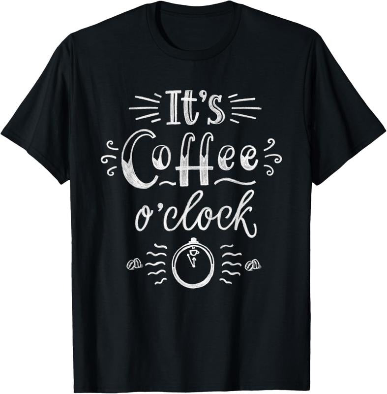 100% Cotton 'S Coffee O'Clock Funny Coffee Shirt Happiness T-Shirts, Hoodie, Sweatshirt