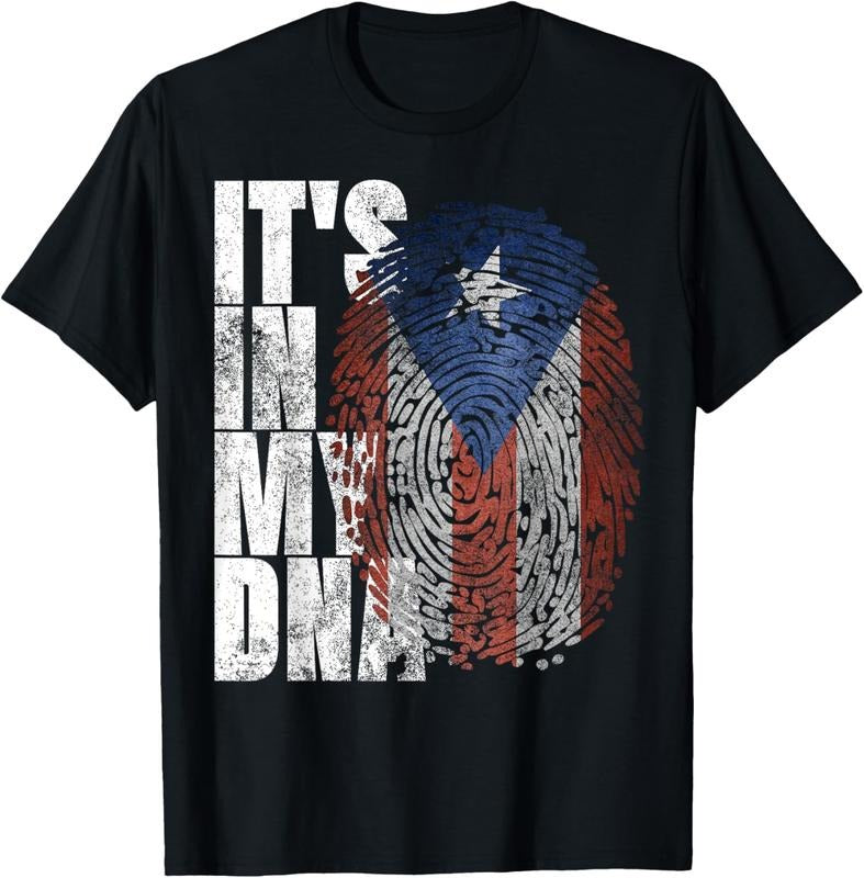 100% Cotton It's In My DNA Puerto Rican Gifts Hispanic Puerto Rico Flag T-Shirt Hoodie, Sweatshirt | PrintMintTees.com