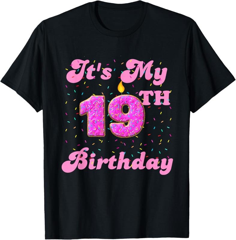 100% Cotton 'S My 19th Donut 19 Years Old Bday T-Shirts, Hoodie, Sweatshirt