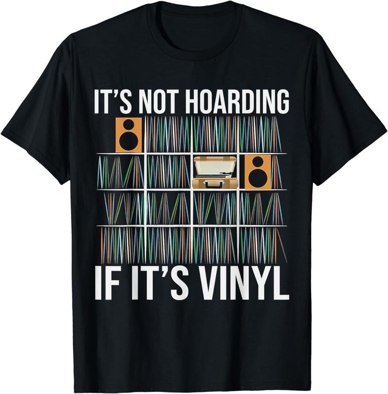 [100% Cotton]It's Not Hoarding If It's Vinyl Funny Vinyl Records Lover T-Shirt Hoodie Sweatshirt | PrintMintTees.com