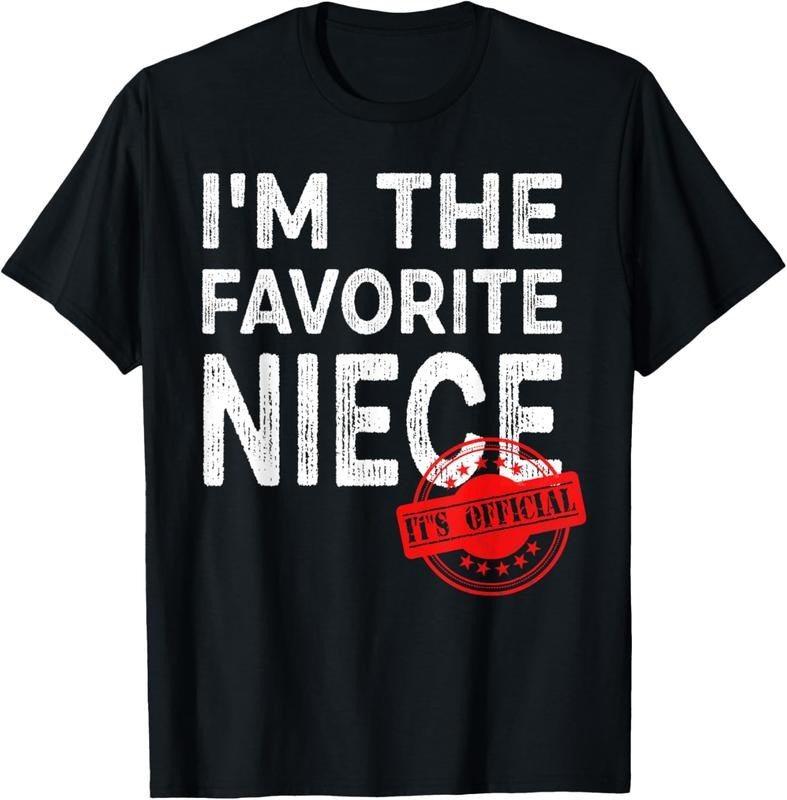 100% Cotton 'S Official I'M Favorite Niece Funny Niece T-Shirts, Hoodie, Sweatshirt