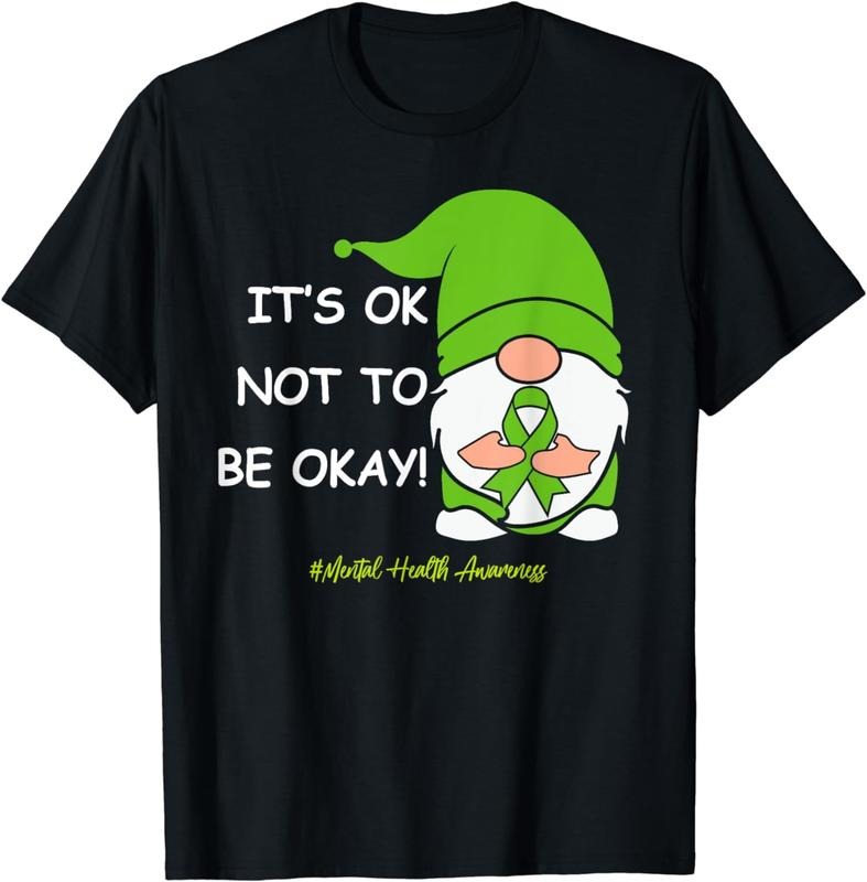 [100% Cotton]It's Okay Not To Be Okay For Mental Health Awareness T-Shirt Hoodie Sweatshirt | PrintMintTees.com