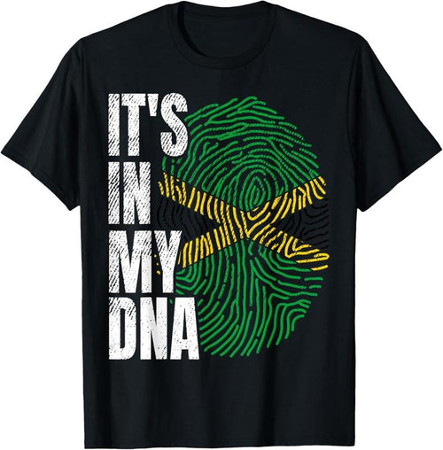 100% Cotton It's in My DNA Jamaican Flag Jamaica Boy Girl Gift T-Shirt Hoodie Sweatshirt | PrintMintTees.com