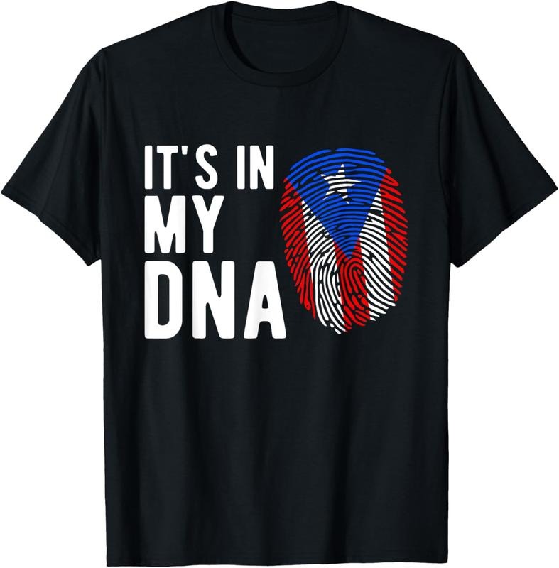 100% Cotton It's in my DNA Puerto Rico Flag Puerto Rican Gift T-Shirt Hoodie, Sweatshirt | PrintMintTees.com