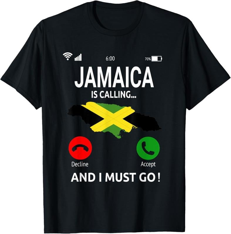 100% Cotton Jamaica Is Calling Jamaican Flag Vacation Jamaica T-Shirts, Hoodie, Sweatshirt