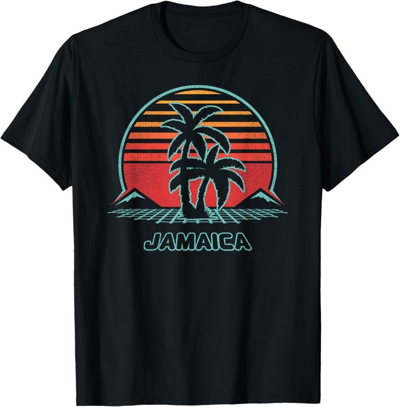 100% Cotton Jamaica Retro Vintage 80s Style T-Shirt Hoodie Sweatshirt | PrintMintTees.com